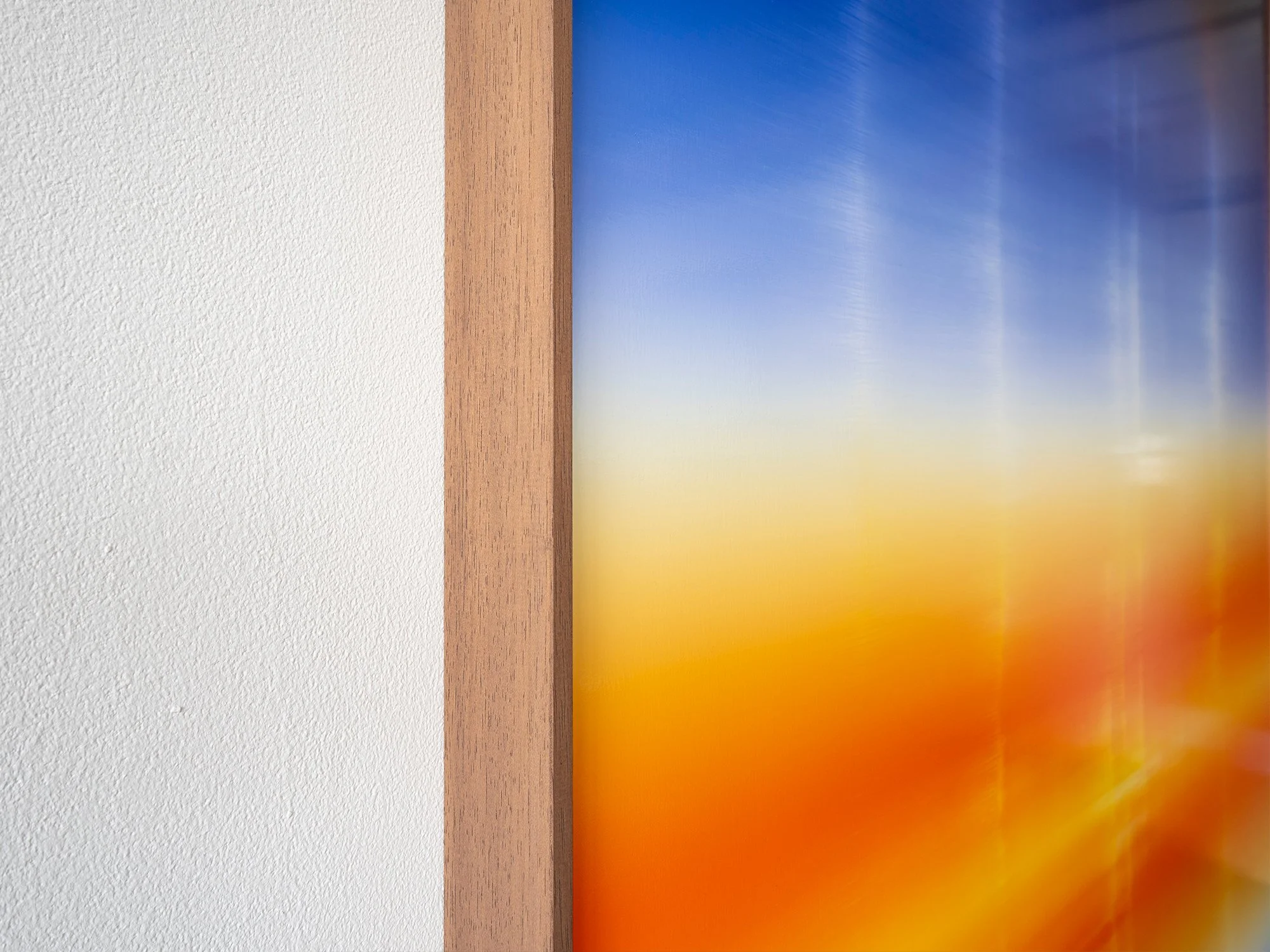 Detail of the surface of Sudden Flare of Interest by Donald Schenkel, revealing the nuanced layers and quiet depth of the composition.