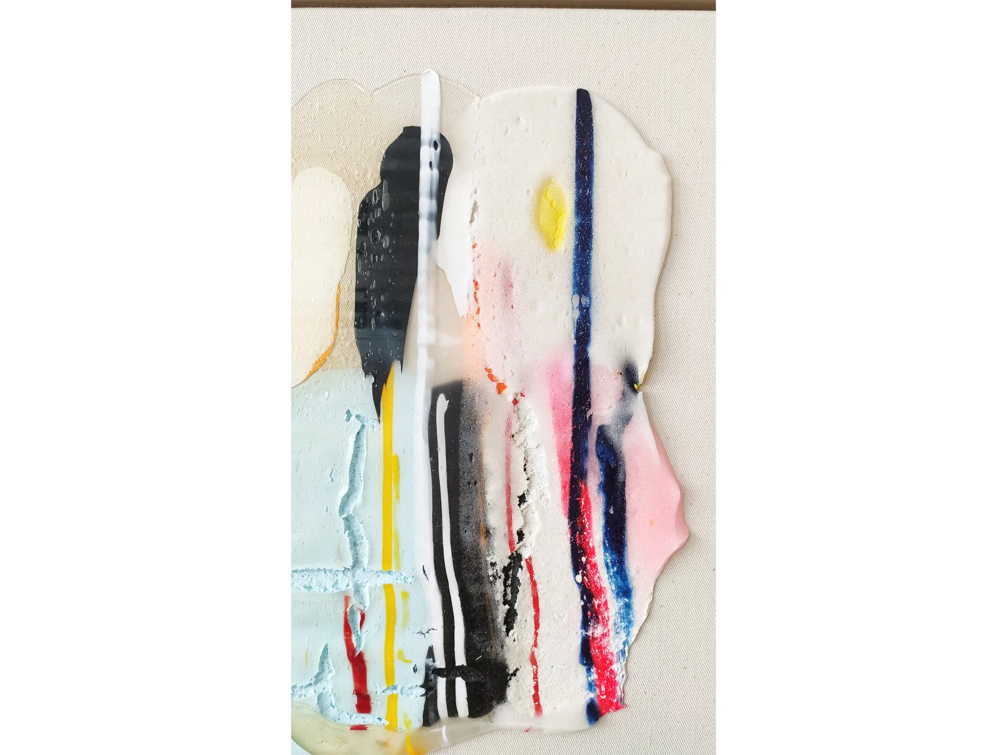 Detail of translucent layers and textured paint in Translucent II.
