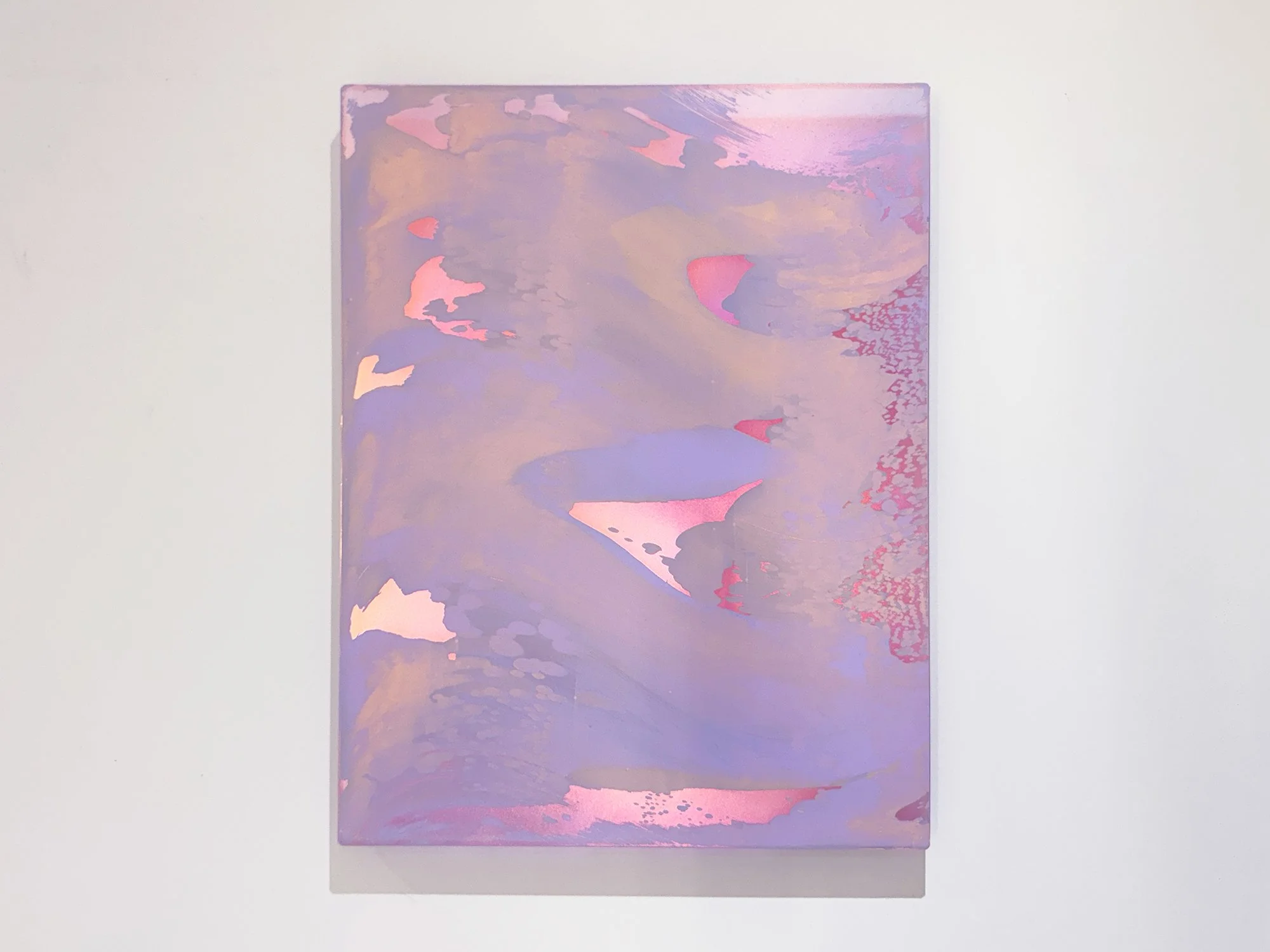 Front view of Dawn V by Lisette Schumacher, featuring lilac, pink and peach tones with reflective details.