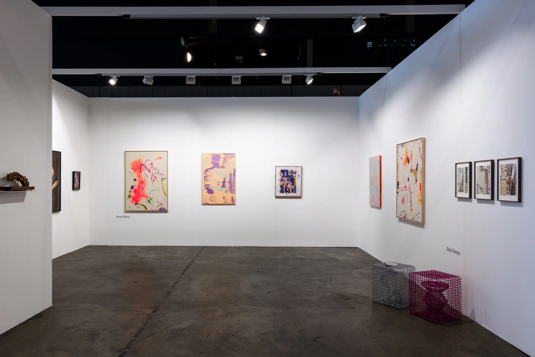 Installation view of Root Gallery at Art Rotterdam showing new works by emerging Dutch and international artists