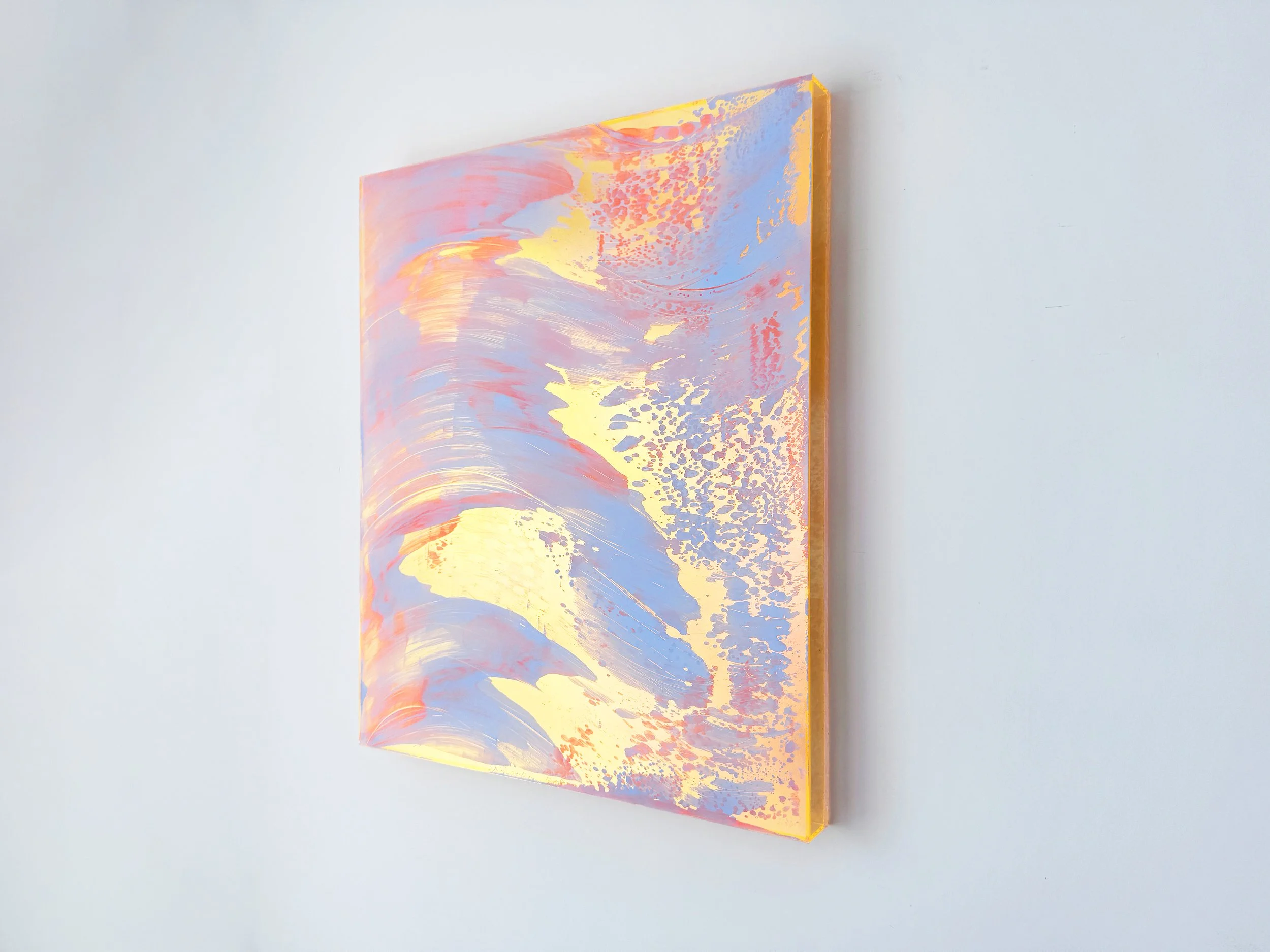 Angled view of Coachella Views XII by Lisette Schumacher, showing its depth and softly layered colour composition