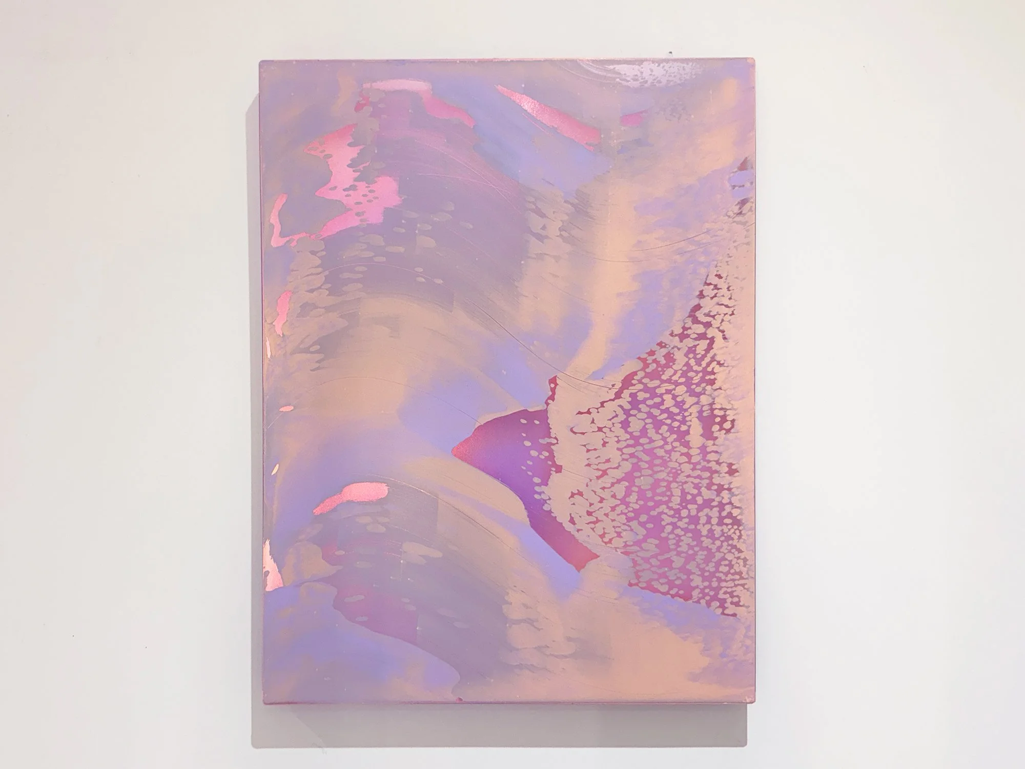 Front view of Dawn V by Lisette Schumacher, featuring lilac, pink and peach tones with reflective details.