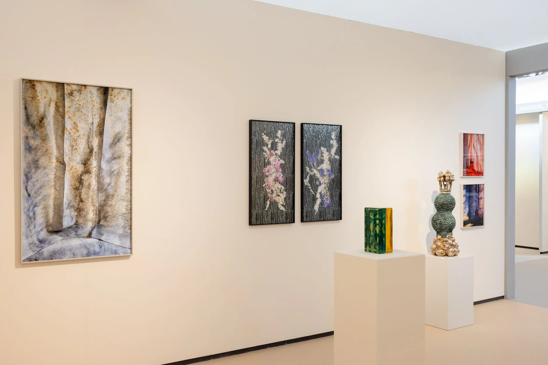 A Fragile Shift of Sight by established artist Sophie de Vos, in the booth of Root Gallery