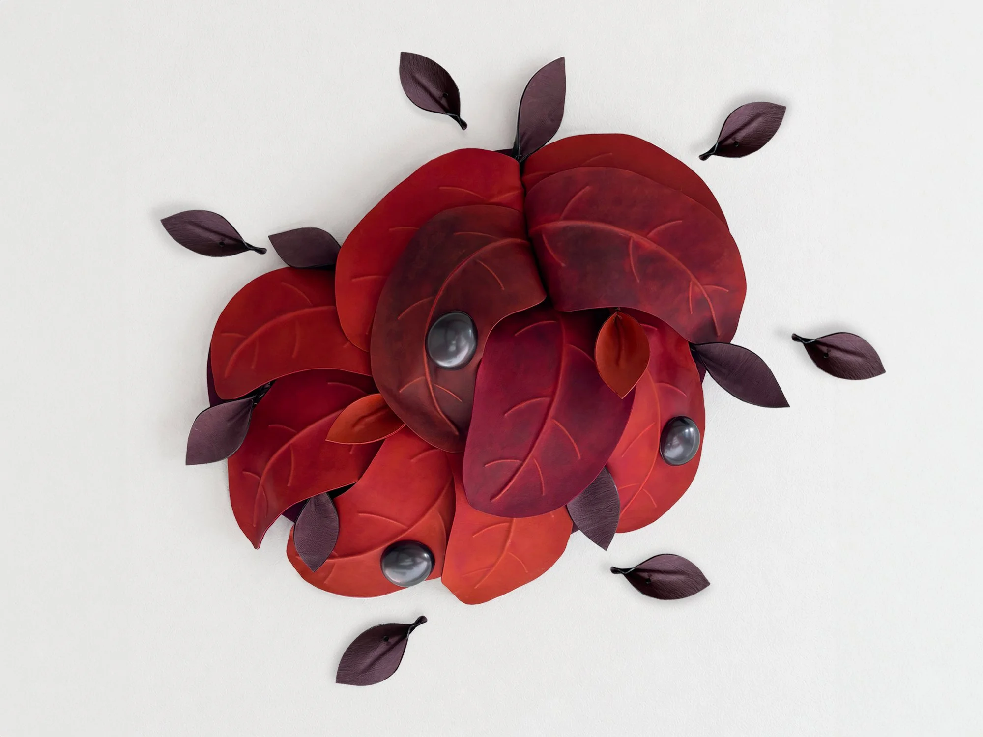 After The Storm - orange/aubergine by Madelon Uljee