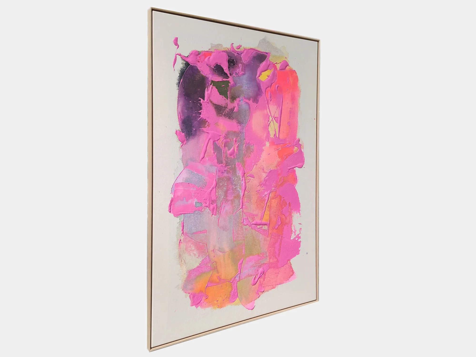 Sideview - mixed acrylic painting by Dutch artist Karen van de Vliet