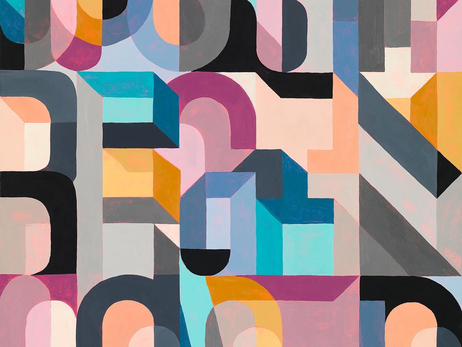 A detail of an artwork by Said Kinos, an artwork on paper
