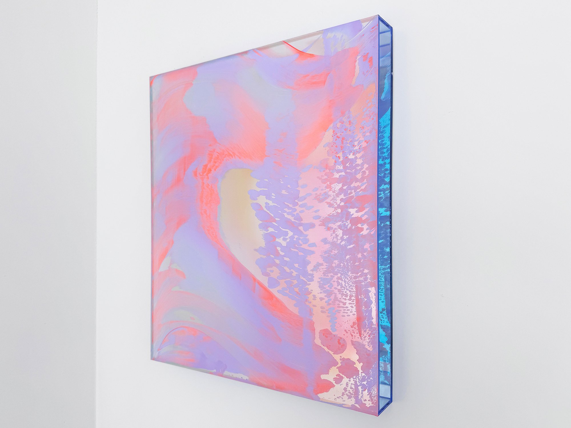 Side view of Lisette Schumacher’s Coachella Views XIII with colour extending across the edges
