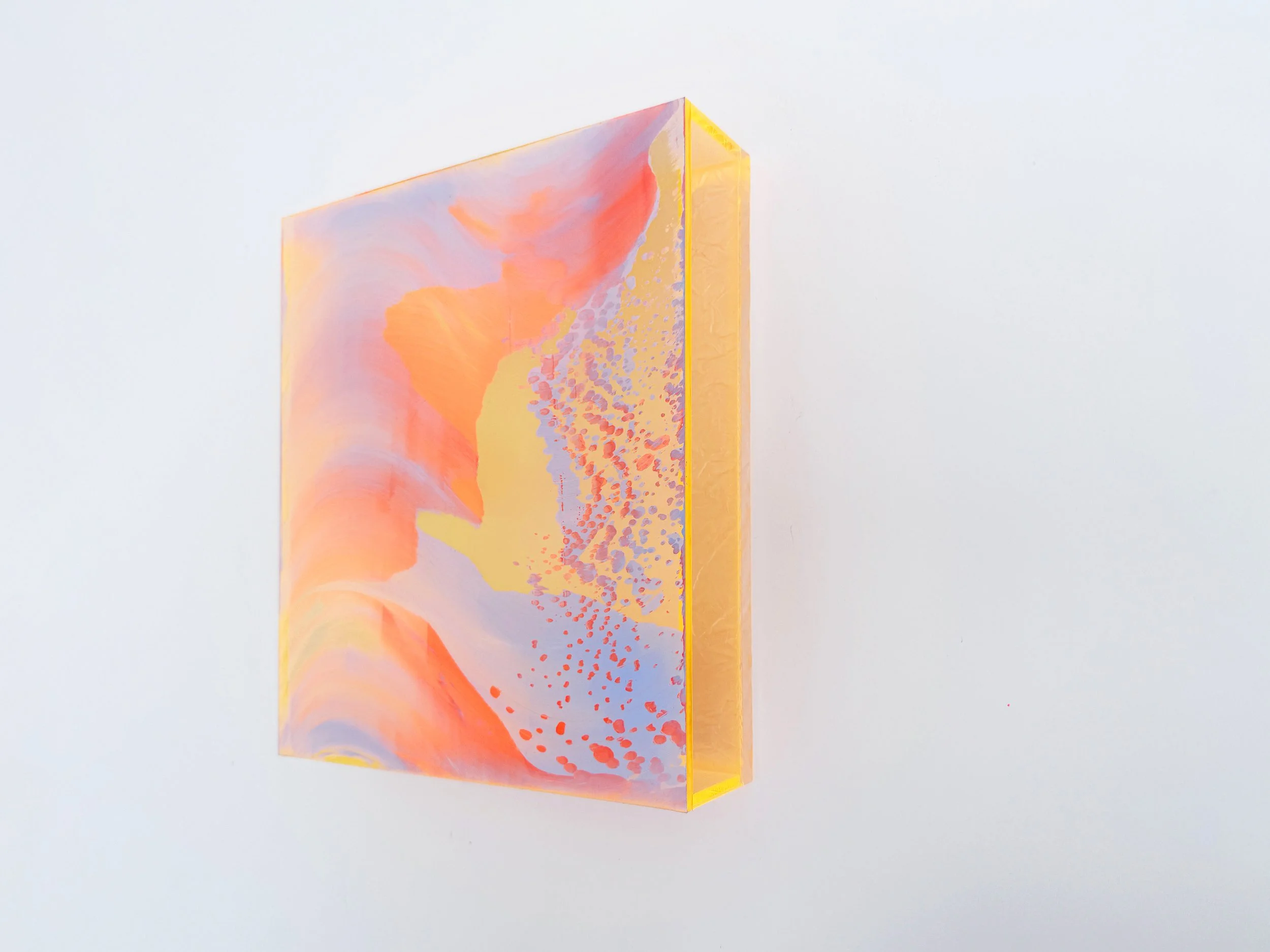 Angled view of Coachella Views XVII highlighting its depth and flowing colour composition