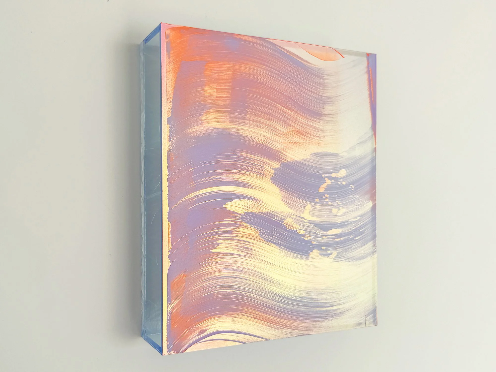 Profile view of Lisette Schumacher artwork inspired by the architecture and light of Palm Springs