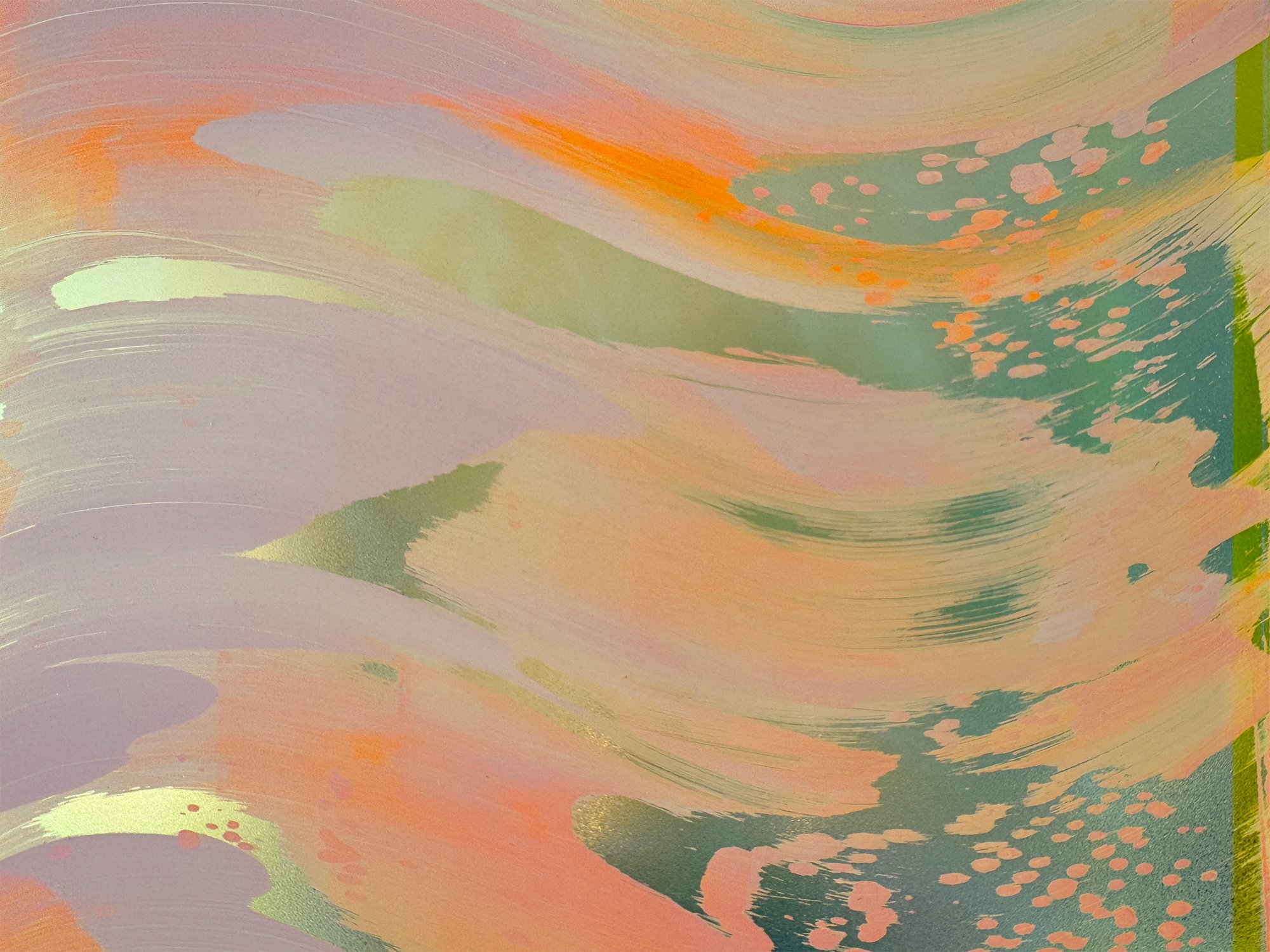 abstract desert landscape artwork inspired by Coachella Valley light