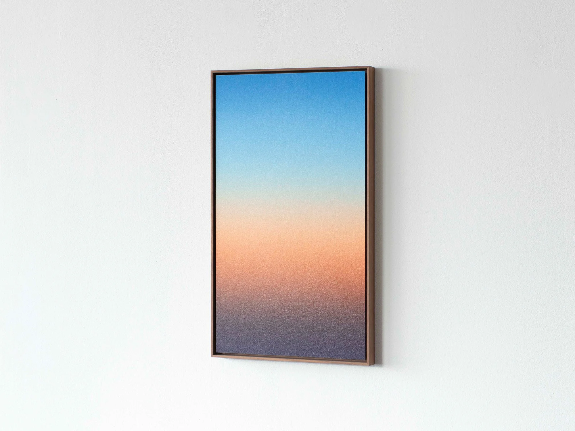 Gradient oil painting evoking twilight colours, created with traditional glazing layers by Donald Schenkel.