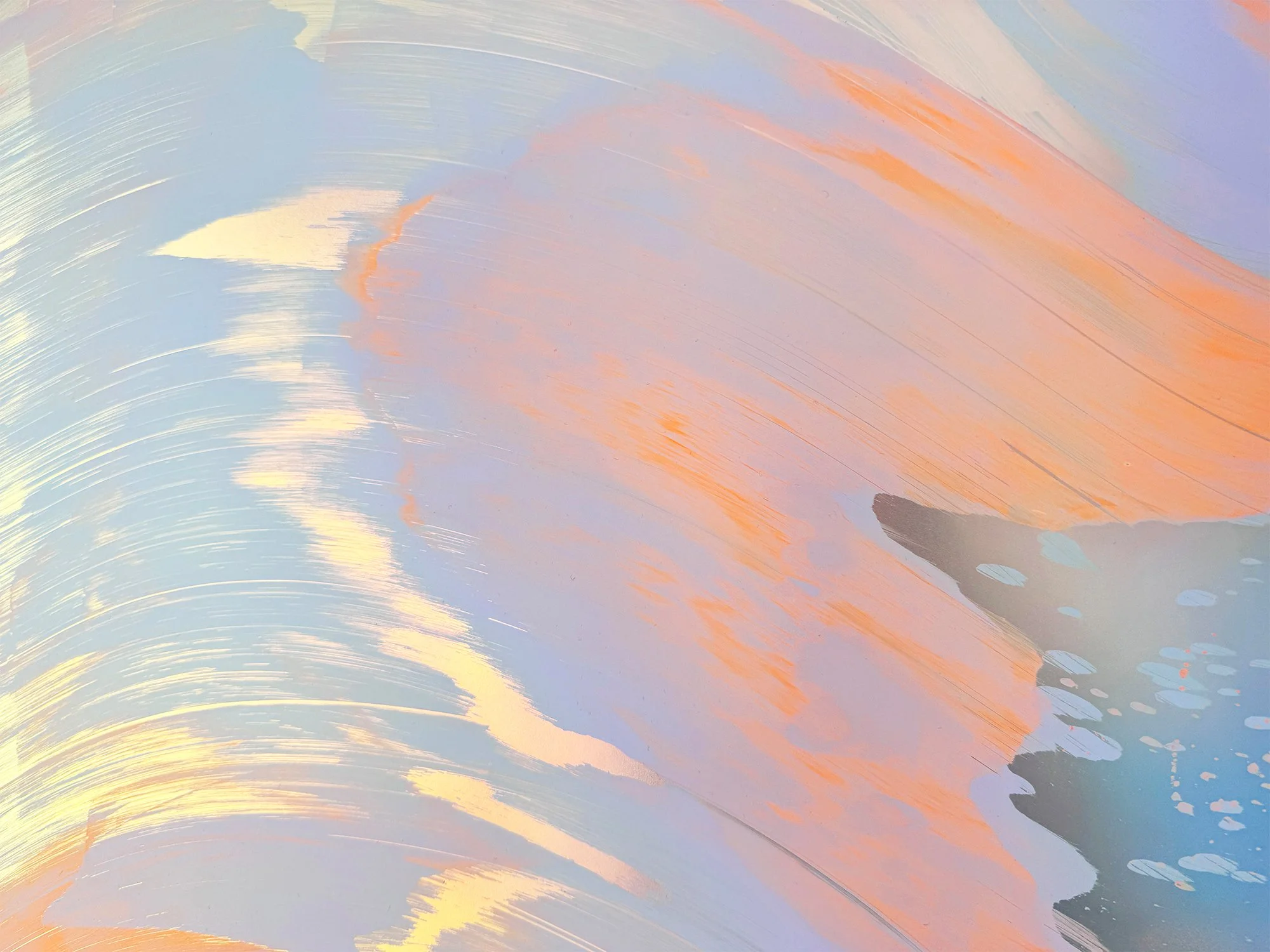 Close-up of subtle colour transitions and contrasting organic forms in Lisette Schumacher’s Coachella Views XI