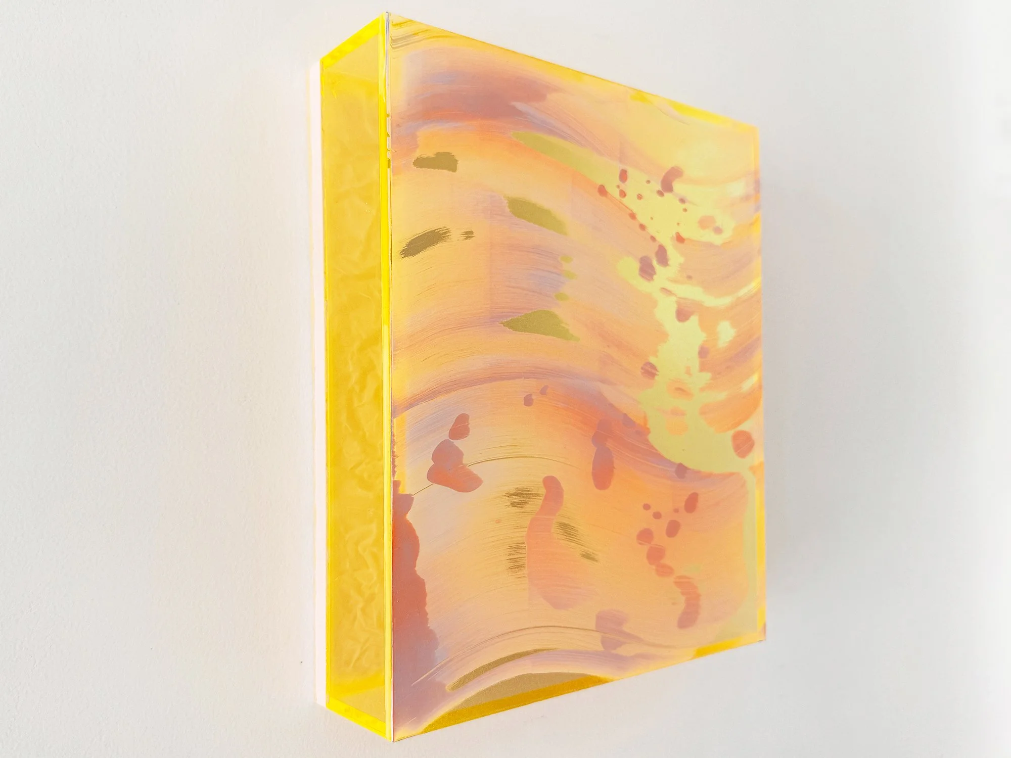 modern abstract landscape painting reflecting shifting desert light and colour