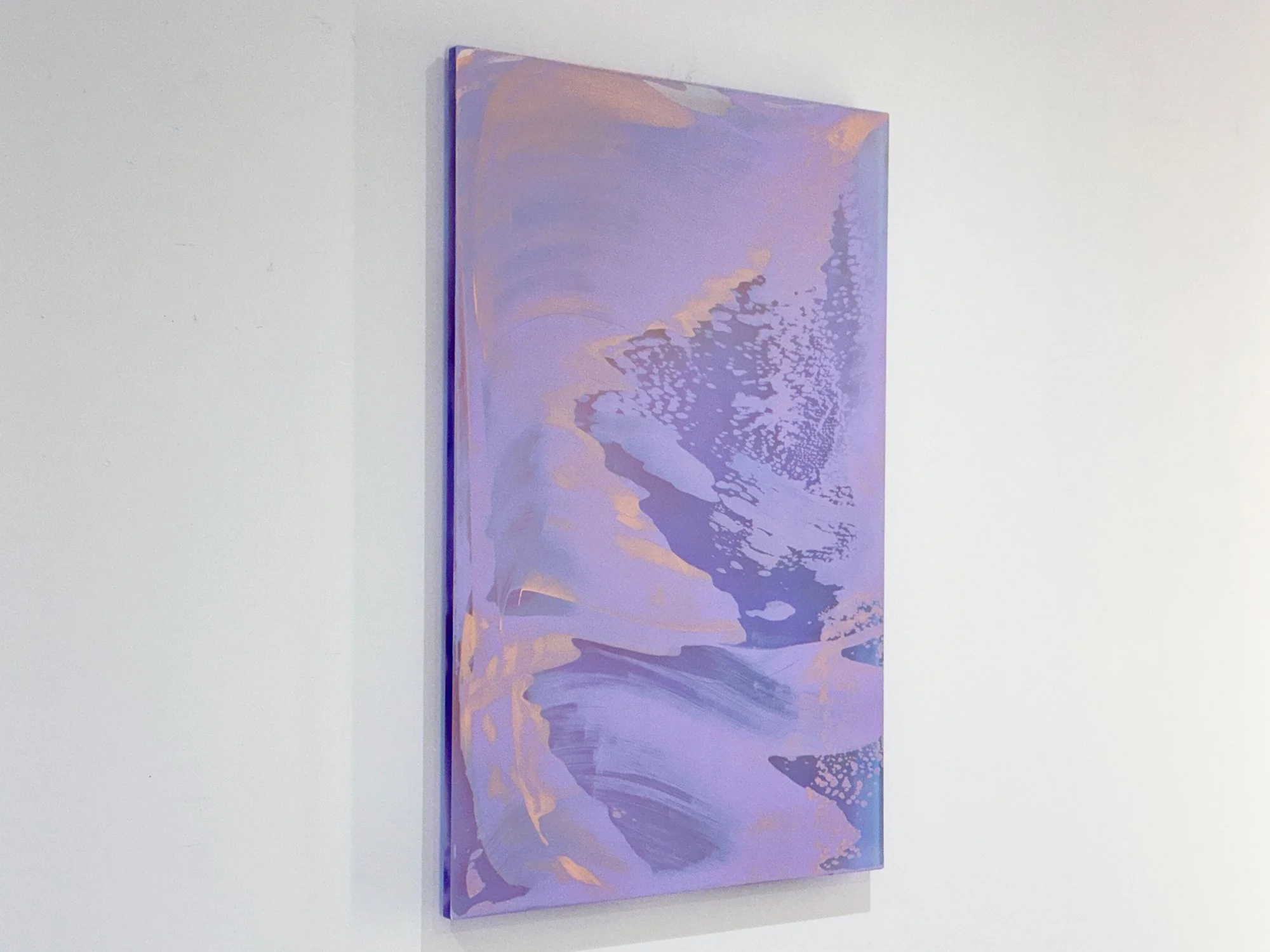 Installation view of “Dawn” by Lisette Schumacher, highlighting subtle colour gradients and minimal composition.