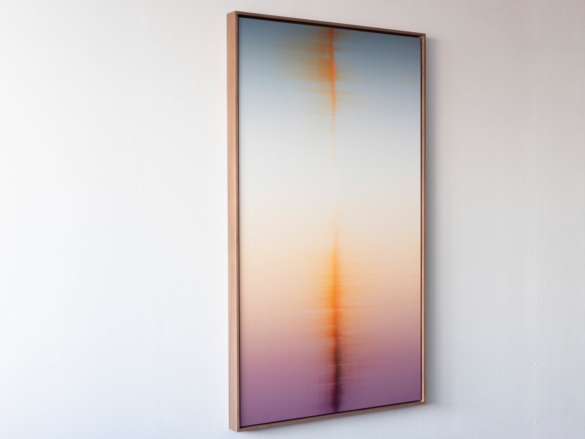 Abstract oil painting by Dutch artist Donald Schenkel, exploring light, colour and perception through layered oil paint.