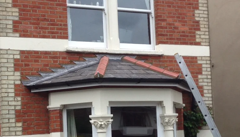 Slate roof on bay window - Bexley
