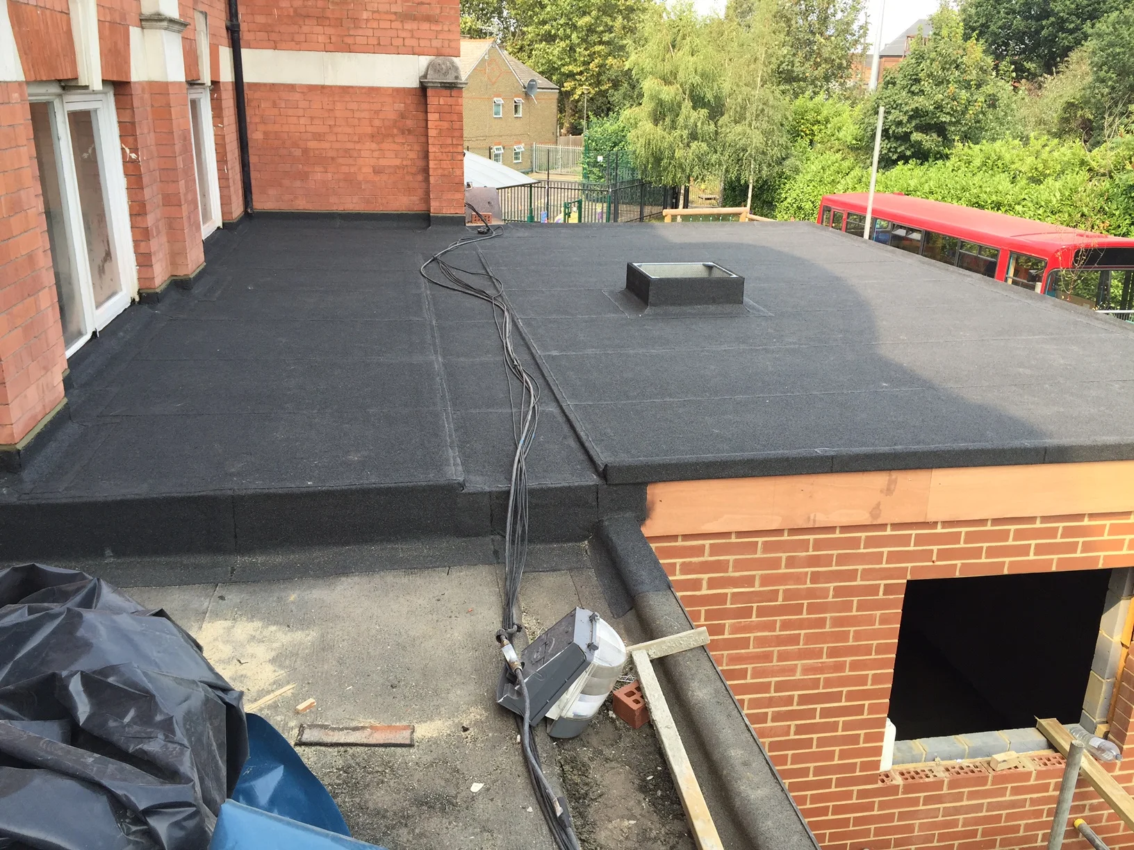 School flat roof extension - East London