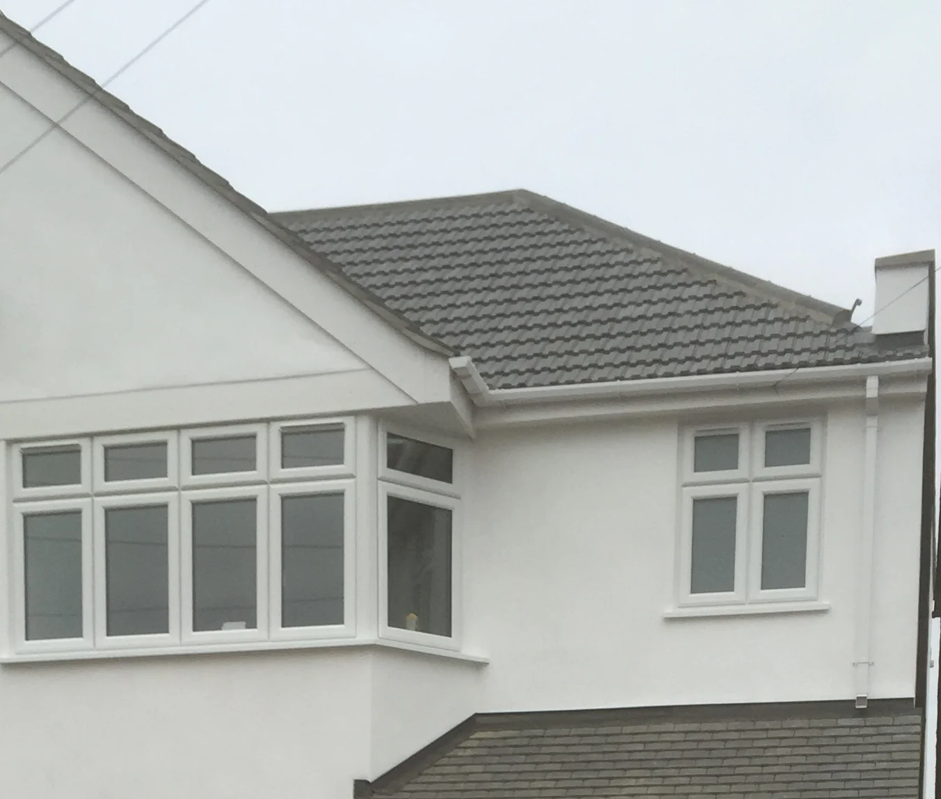 Facia, Soffit and Guttering and new Redland 49 interlocking tile roof