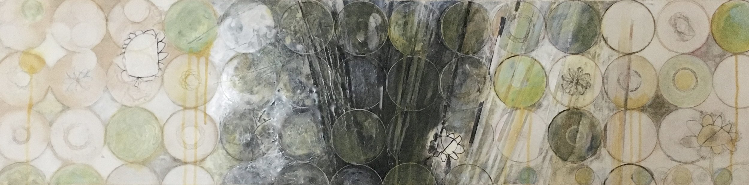 i will 12x48" mixed media 2016
