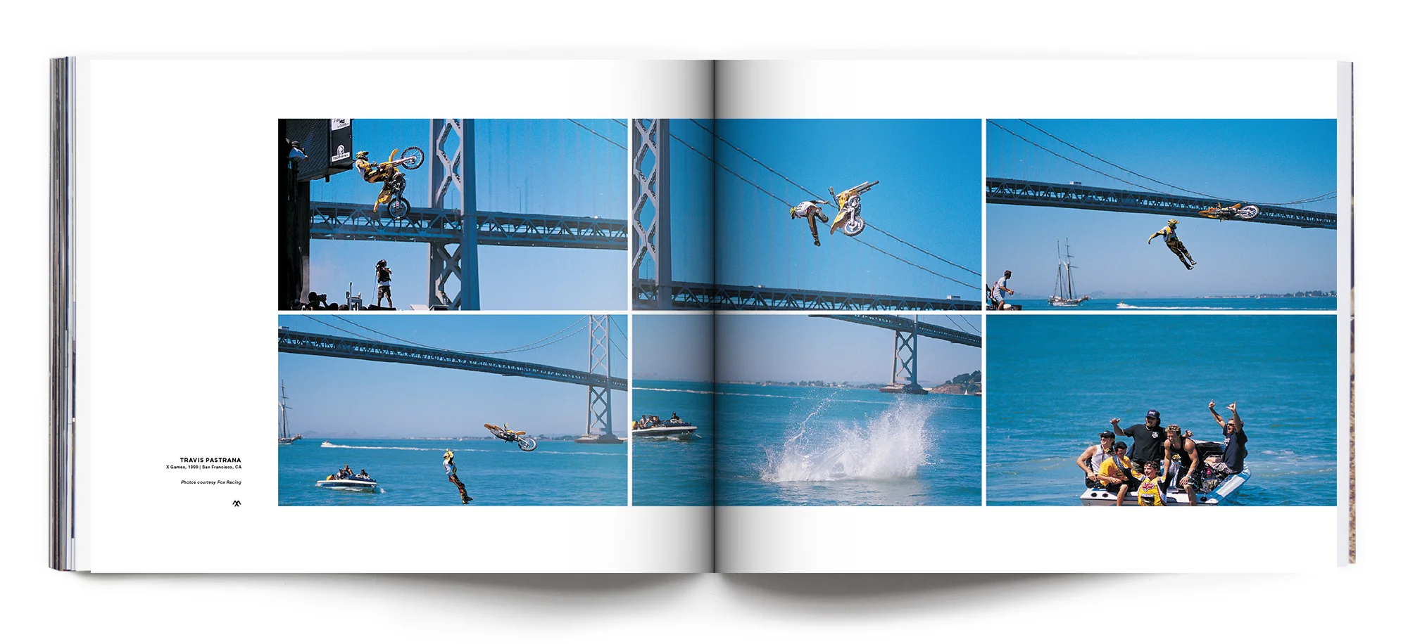 Travis Pastrana's jump into the bay, X Games 2000 | Photo spread featured in META Volume 004