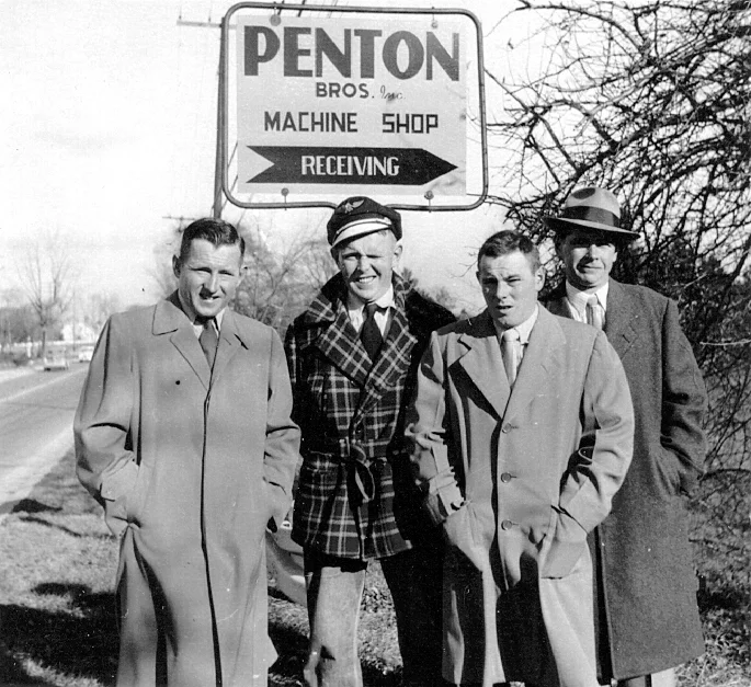 Penton brothers_1950_Bill_Ted_John_Ike_l_to_r.jpg