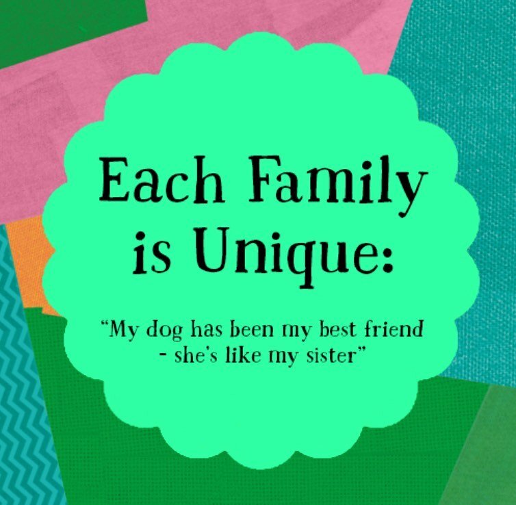EACH FAMILY IS UNIQUE. We&lsquo;be been asking for people&rsquo;s own unique family stories and love how our picture book - We Are Family - resonates. 

We created We Are Family because we recognised our own complicated upbringings - each of us deali