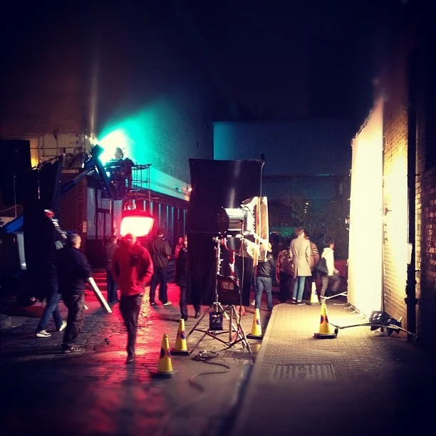 Soo.. @laveyloo and I just strolled onto the film set of #DomHemingway http://m.imdb.com/title/tt2402105/ #WhenInLondon and all that jazz! We might wait around and see whether we can spot #JudeLaw. #film #movie #new #celebrity #photo #london #spitalfields