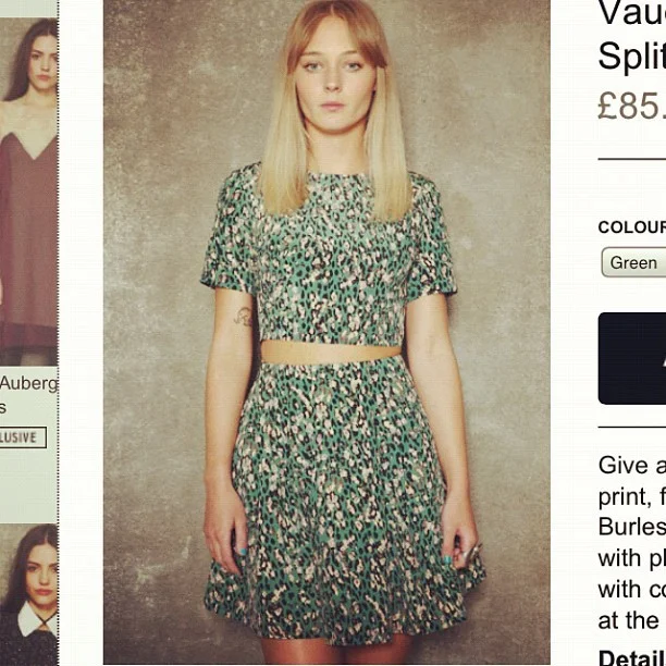 I doooo love this #Vaudeville & #Burlesque @urbanoutfitters split print dress… @tunnelout arghhhhh! #want #fashion (Taken with Instagram )