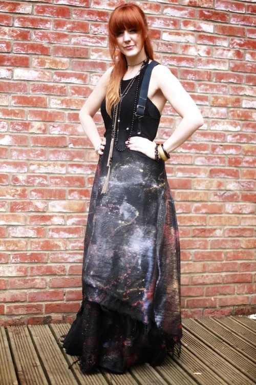 Lucie Loves...Blogged // The Cosmic Painted Maxi Skirt | Looking back over #SS12 + Meeting @YBDfashion Designer @ByYanTo