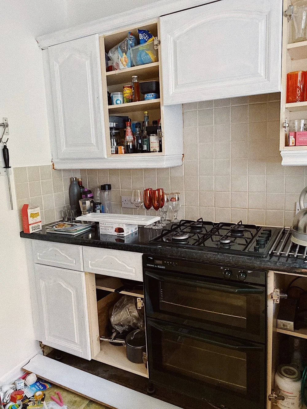 How To Paint Kitchen Cupboards Before And After Pictures Uk | Cabinets ...