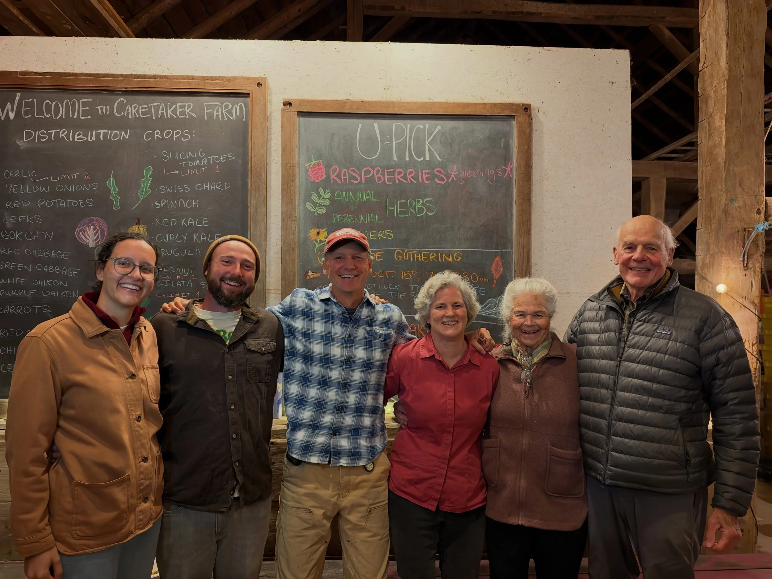A celebration of gratitude for many years together building community. #caretakerfarm #gratitudegathering #finalfieldwalk