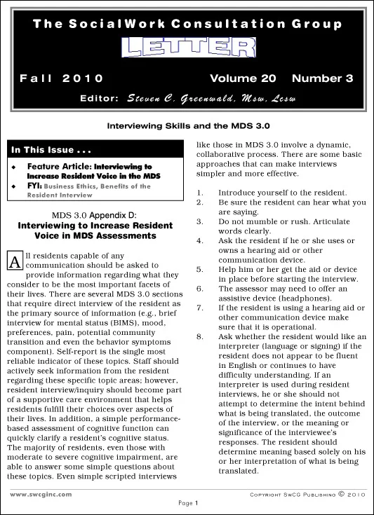 SWCG Newsletter - PDF format