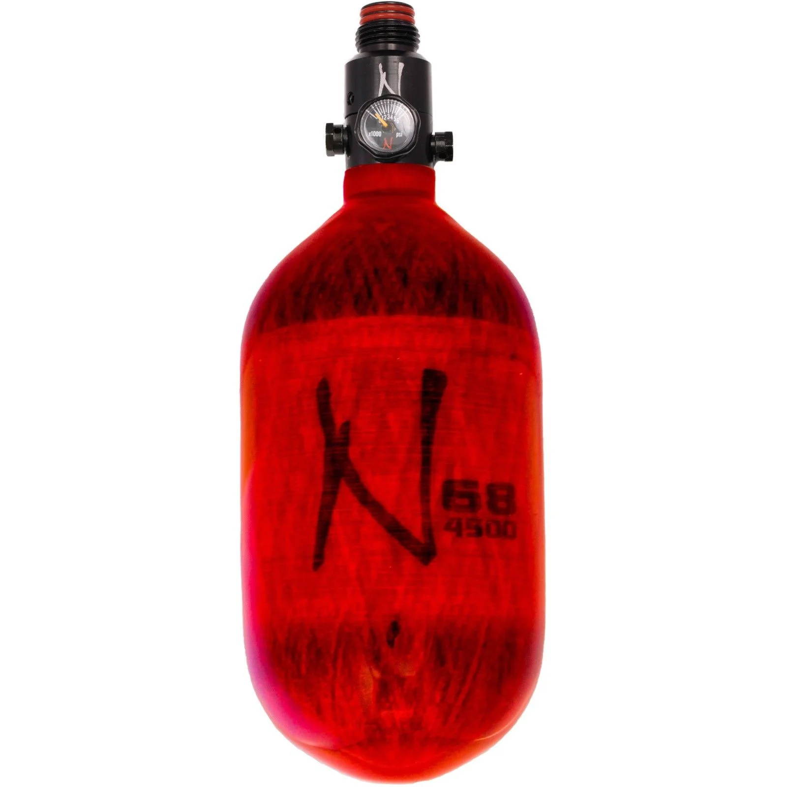 Ninja Lite Carbon Fiber HPA Tank 68/4500 - Translucent Red