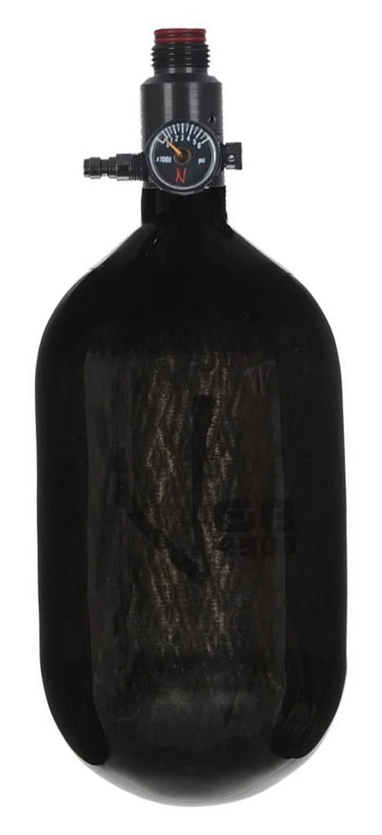 Ninja Lite Carbon Fiber HPA Tank 68/4500 - Translucent Black