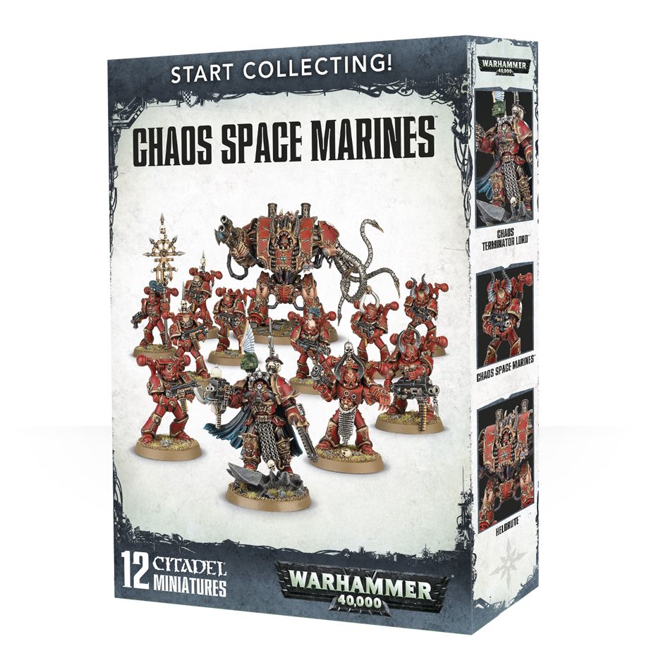 Warhammer 40K Chaos Space Marines  70-40 Start Collecting 