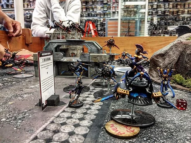 Mini art design done in house for your whole squad. Come play tabletop today!
&bull;
photo by @jdsnapsh0t &bull;
#tabletop #tabletopgames #gamesworkshop #warhammer #warmachine #40k #warhammer40k #paint #art #custom #warhammerpainting #battlefield #wa
