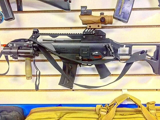 Latest store creation. H&amp;K G36 and UMP45 for 175.95 &bull; photo by @jdsnapsh0t &bull;
#airsoft #airsoftnation #h&amp;k #g36 #airsoftgun #localbusiness #poughkeepsie #ny #edit #photoedit #acog #accessories #compact