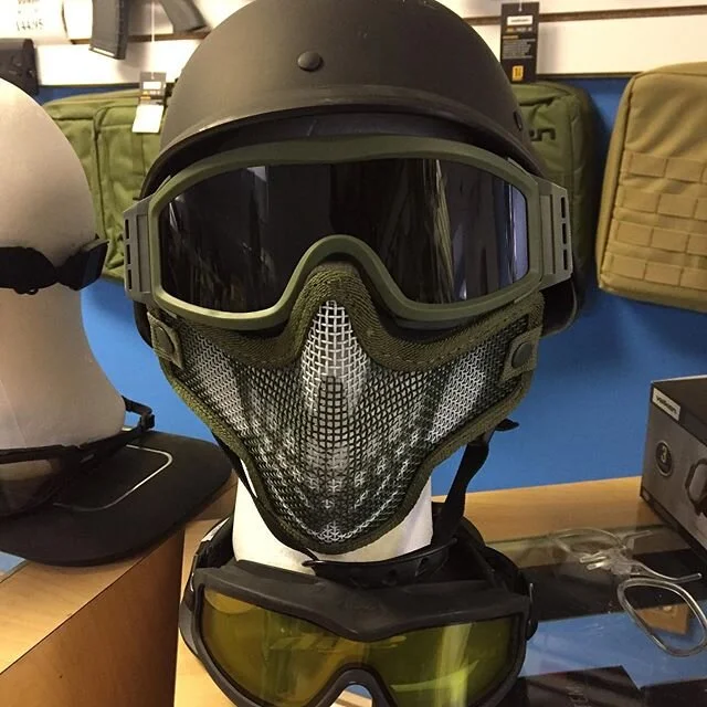 Get outfitted for indoor and outdoor airsoft with helmets, goggles and more