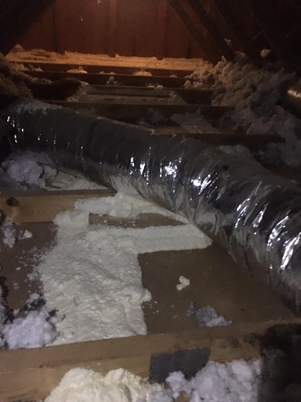 attic air sealing spray foam