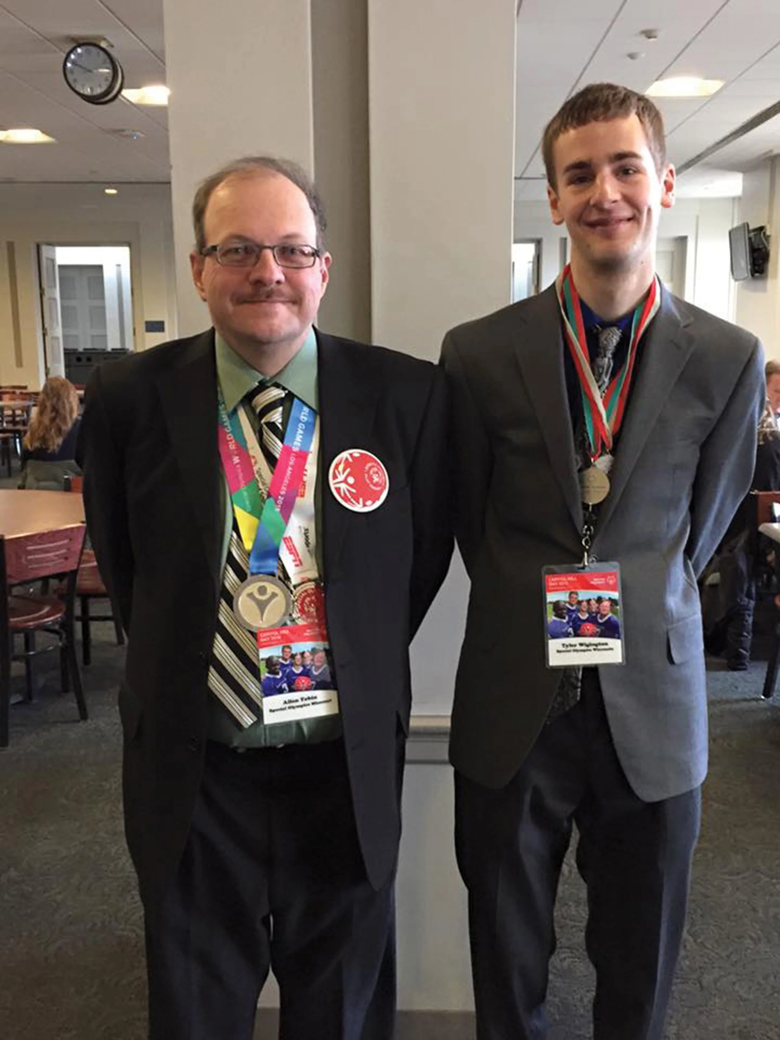 Allen Tobin, left, traveled to Washington, D.C. for Special Olympics Hill Day to lobby for more funding