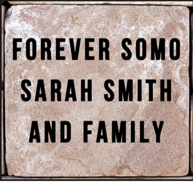 An example of a paver that could be at the LETR Plaza