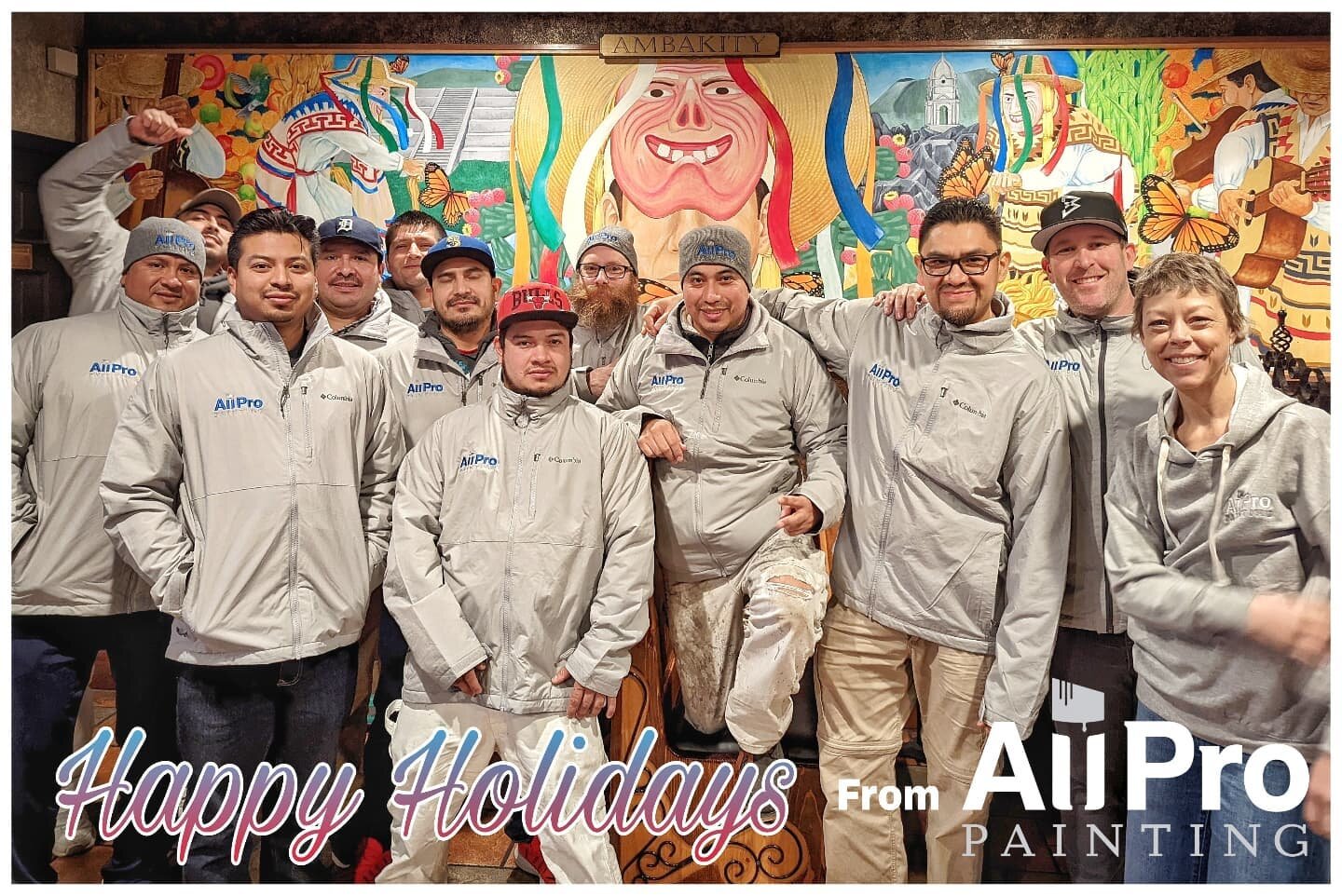 Had a great company dinner before we break for the holidays. Guys looking fresh in the new coats and beanies. Wishing everyone a merry Christmas and happy new year!