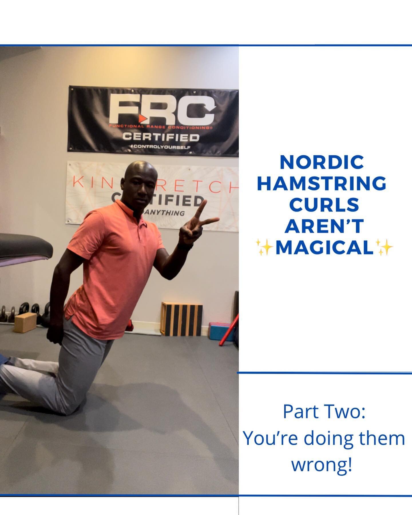 Nordic Hamstring Curls aren&rsquo;t ✨magical✨
⠀
This is part two of a three part series on Nordic hamstring curls.
⠀
Part Two: You&rsquo;re doing them wrong!
⠀
In part one, we discussed the origins of the research on the Nordic hamstring curl, and wh