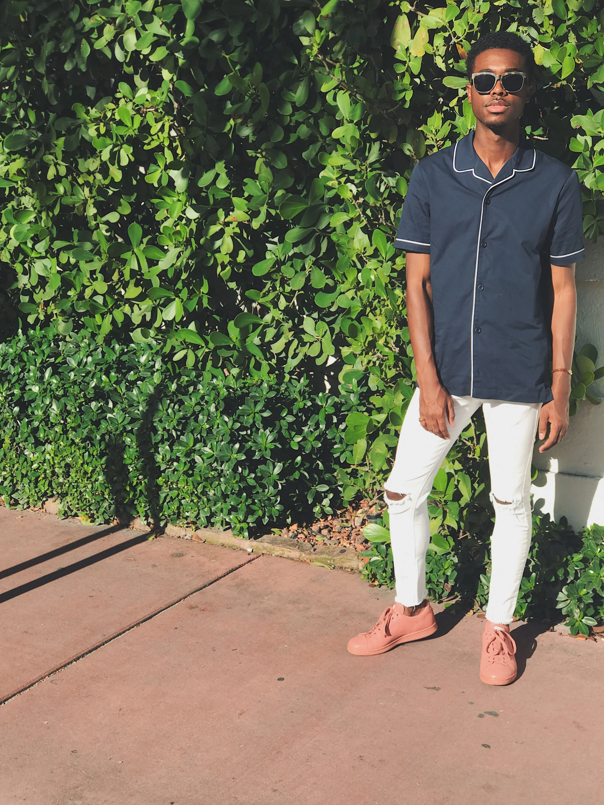 My shirt is from Asos, Jeans from Zara, and shoes are Raf Simmons x Adidas