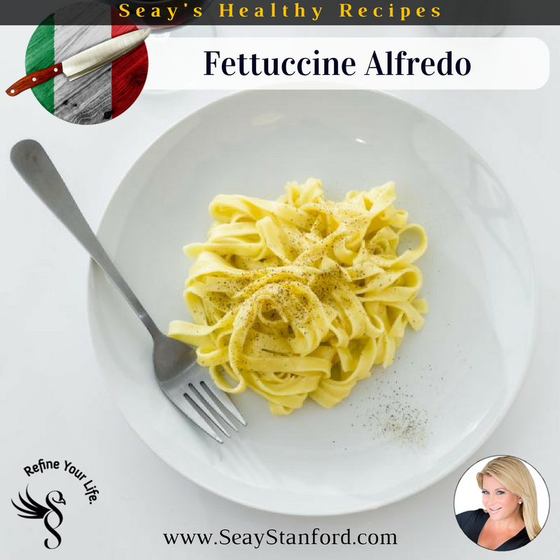 Healthier Fettuccine Alfredo —