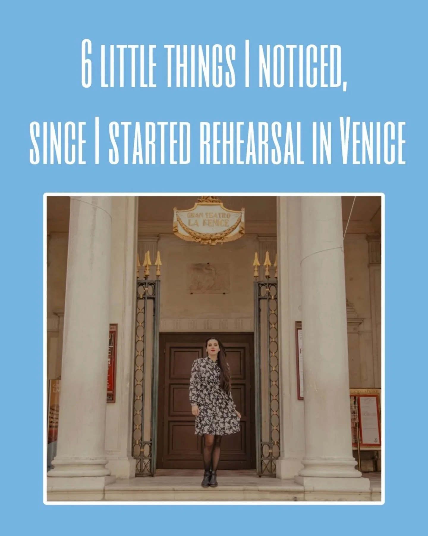 Little moments, big reminders. 📌
&bull;
Two weeks into rehearsals for La clemenza di Tito at @teatrolafenice here in Venice. 🎶 
&bull;
This city is pure magic, and I keep falling in love with it every single day. ❤️&zwj;🔥