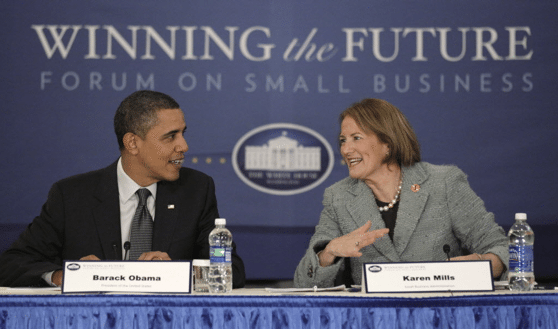 Karen Mills is a Fellow at the Harvard and a leading authority on entrepreneurship & online lending. She was a member of President Obama’s Cabinet, serving as the Administrator of the U.S. SBA from 2009 to 2013 (Photo: U.S. SBA).