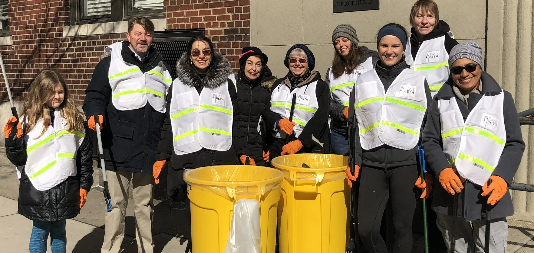 Volunteer East 86th Street Clean Team Takes To The Street In Numbers!
