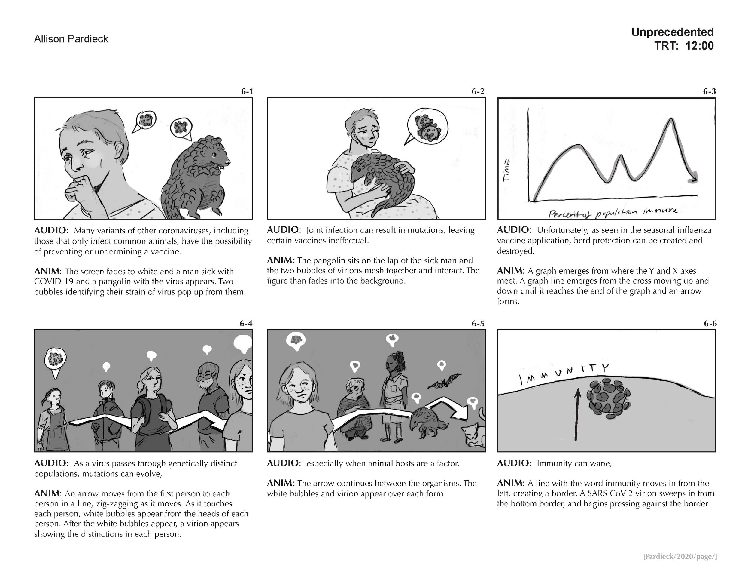 "Unprecedented" Storyboard (page 6)