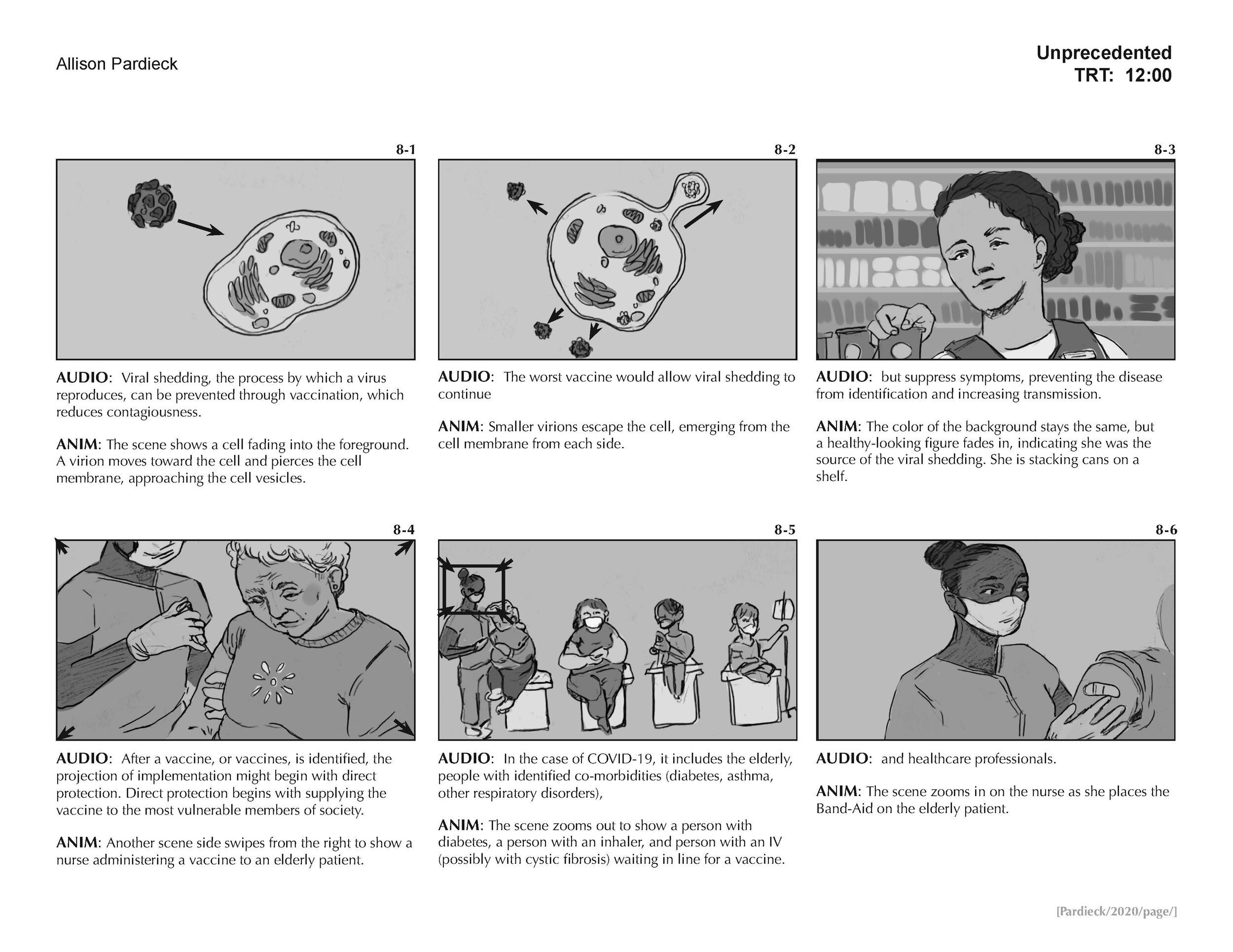 "Unprecedented" Storyboard (page 8)